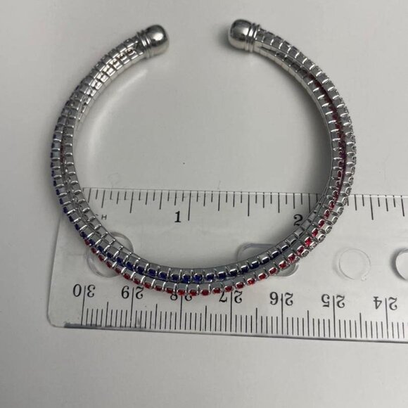 USA American Flag Rhinestone Bracelet - Picture 5 of 5